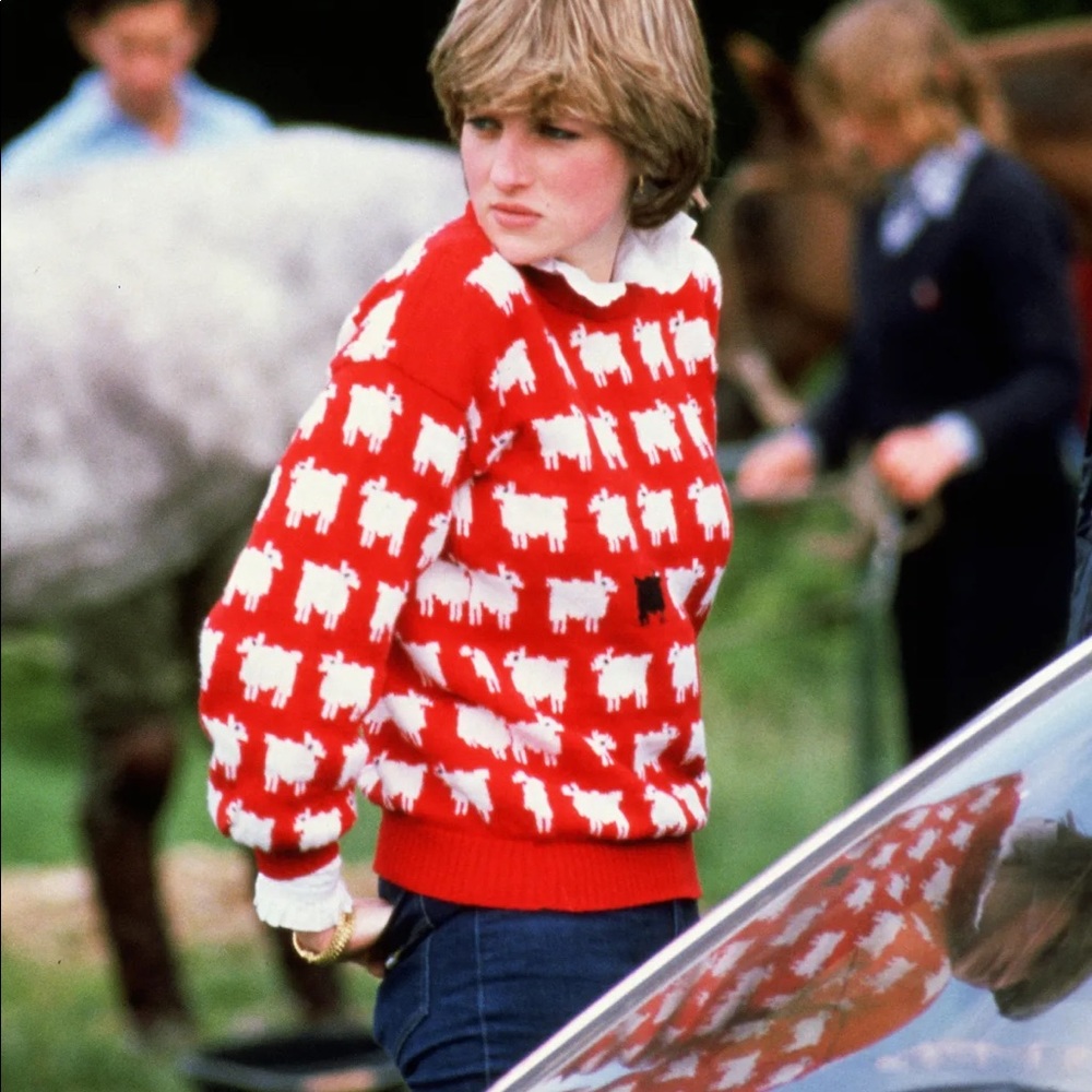 Princess Diana Rowing Blazers Lamb wool Sweater